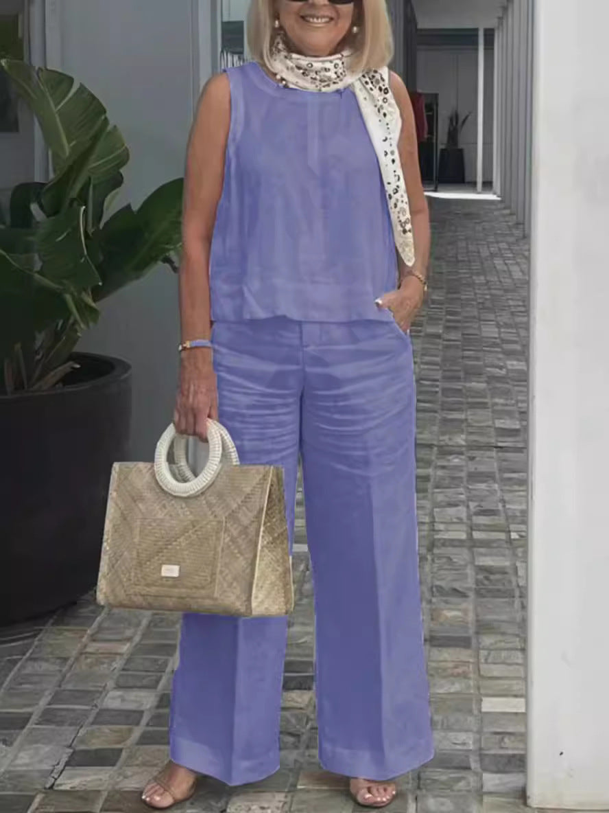 Elle | Two-piece linen set