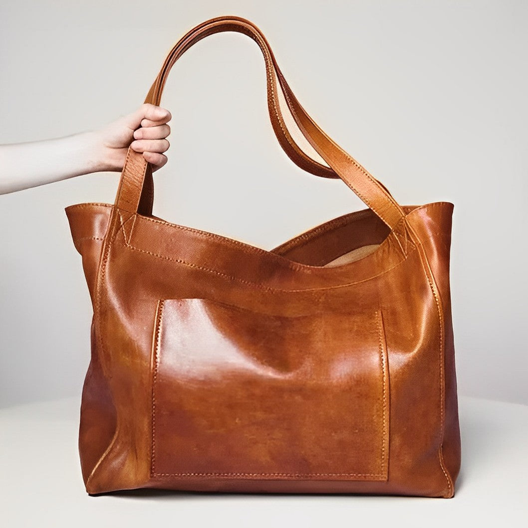 Elle | Vintage-style leather shoulder bag