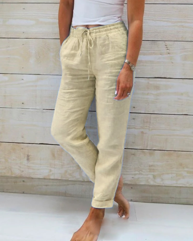 Elle | Comfortable linen trousers