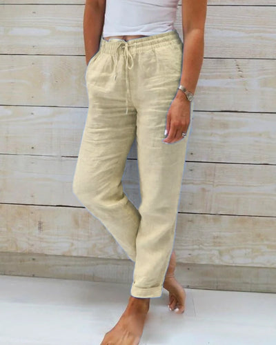 Elle | Comfortable linen trousers