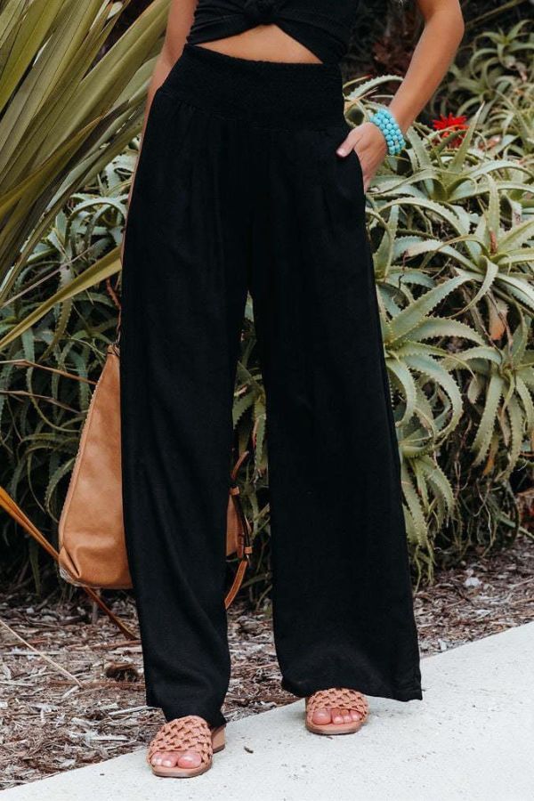 Elle | High-waisted trousers