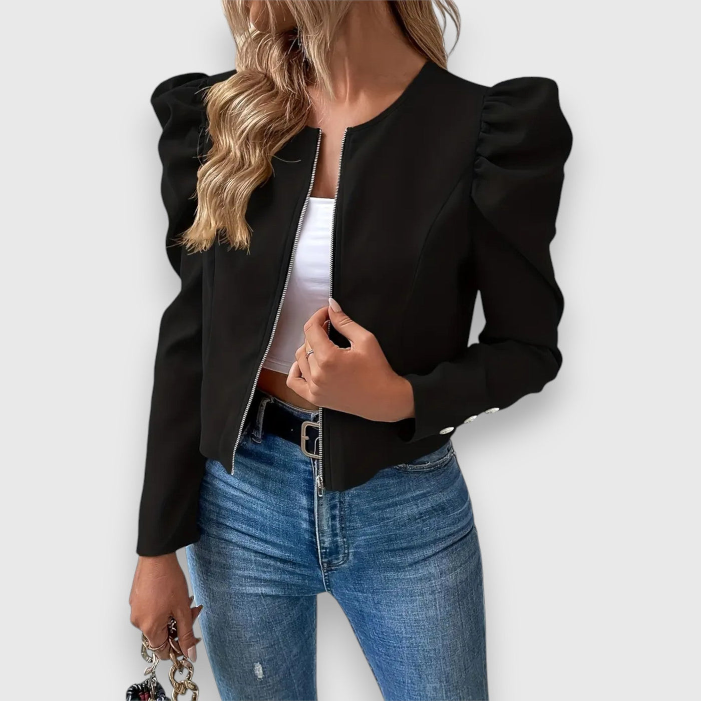 Elle | Puff-sleeved blazer