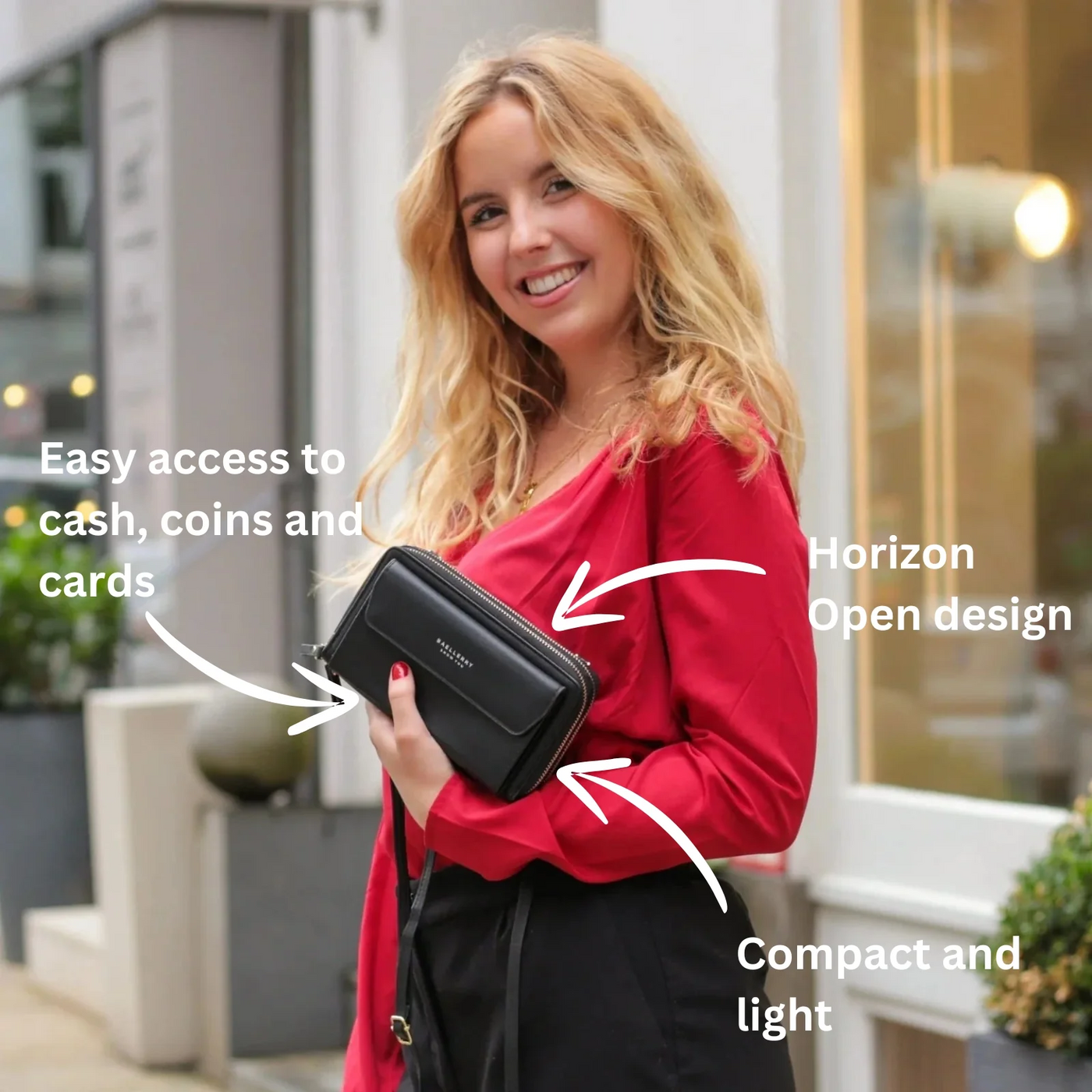 Elle | Leather wallet bag