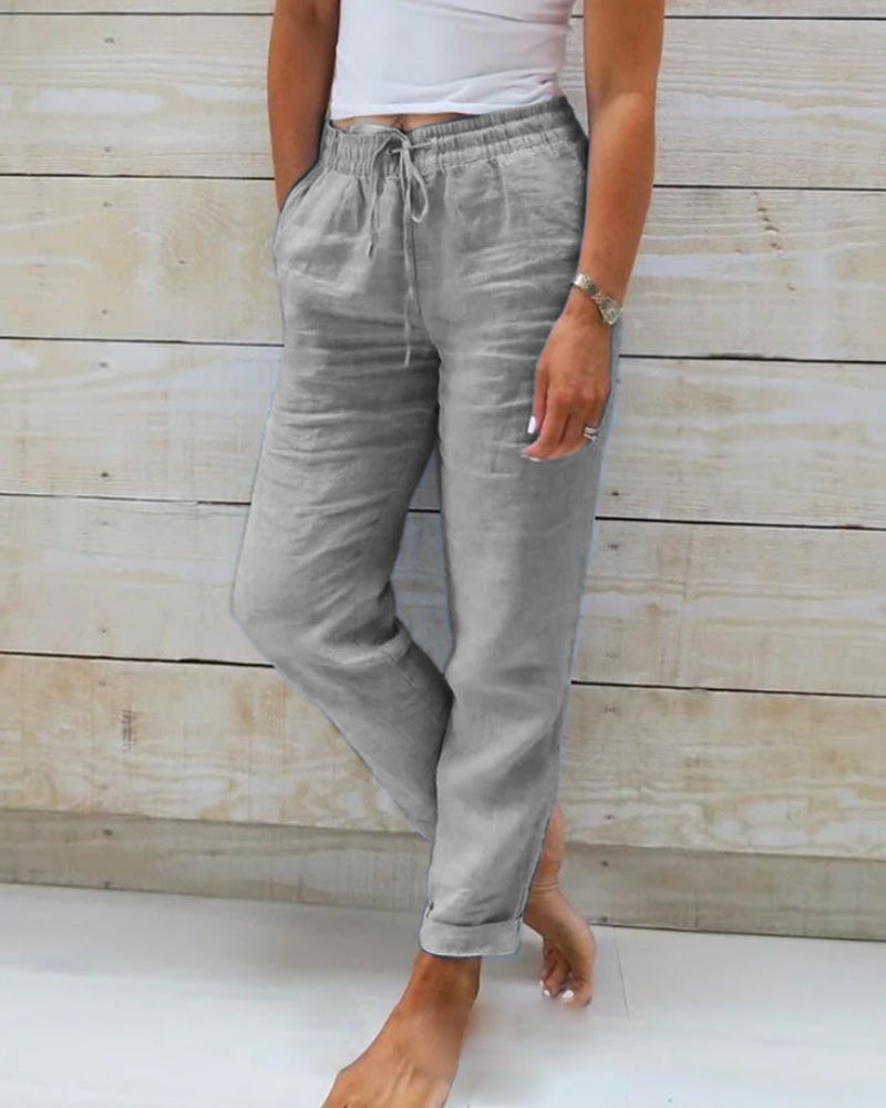 Elle | Comfortable linen trousers