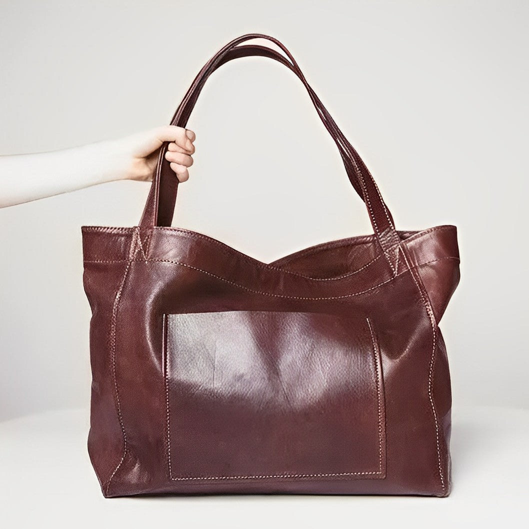Elle | Vintage-style leather shoulder bag