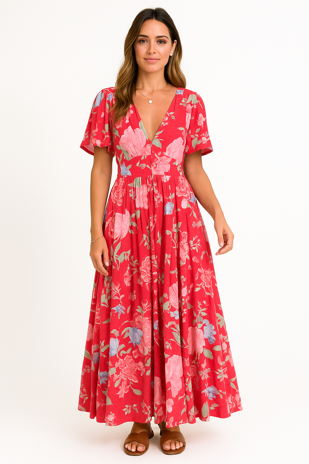 Elle | Flower dress with pockets