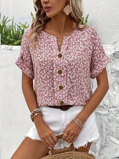 Elle | Blouse with flowers