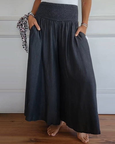 Elle | Trousers with elastic waistband