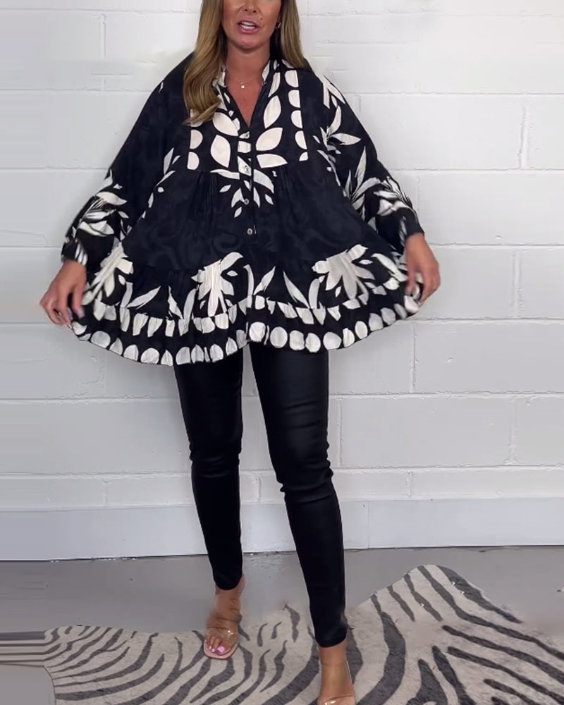 Elle | Longsleeve floral blouse