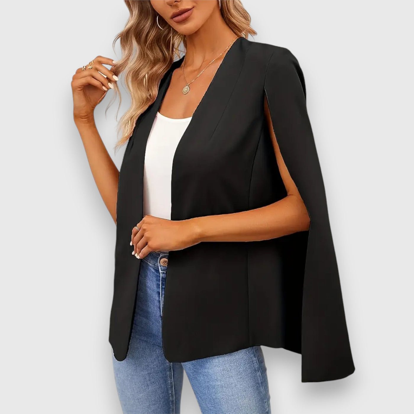 Elle | Open sleeve blazer