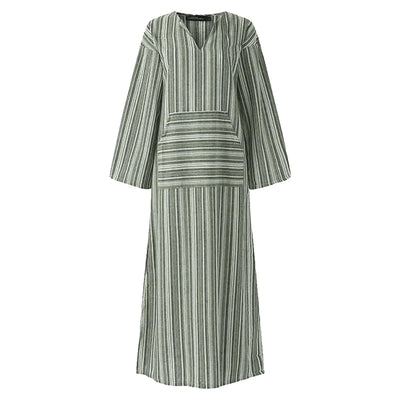 Elle | Striped maxi dress in vintage style