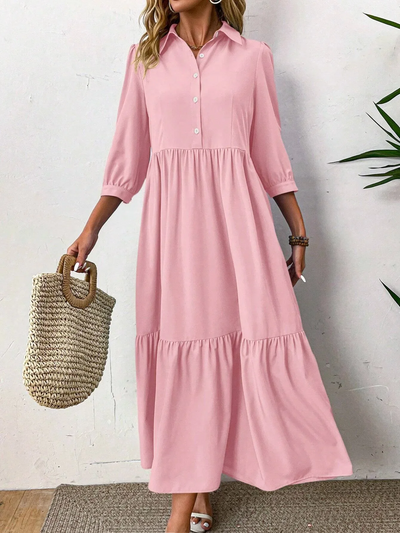 Elle | Flowing shirt dress