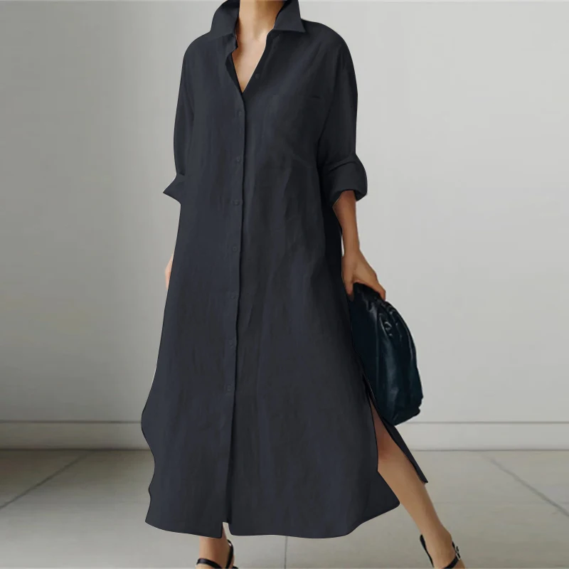 Elle | Oversized casual shirt dress