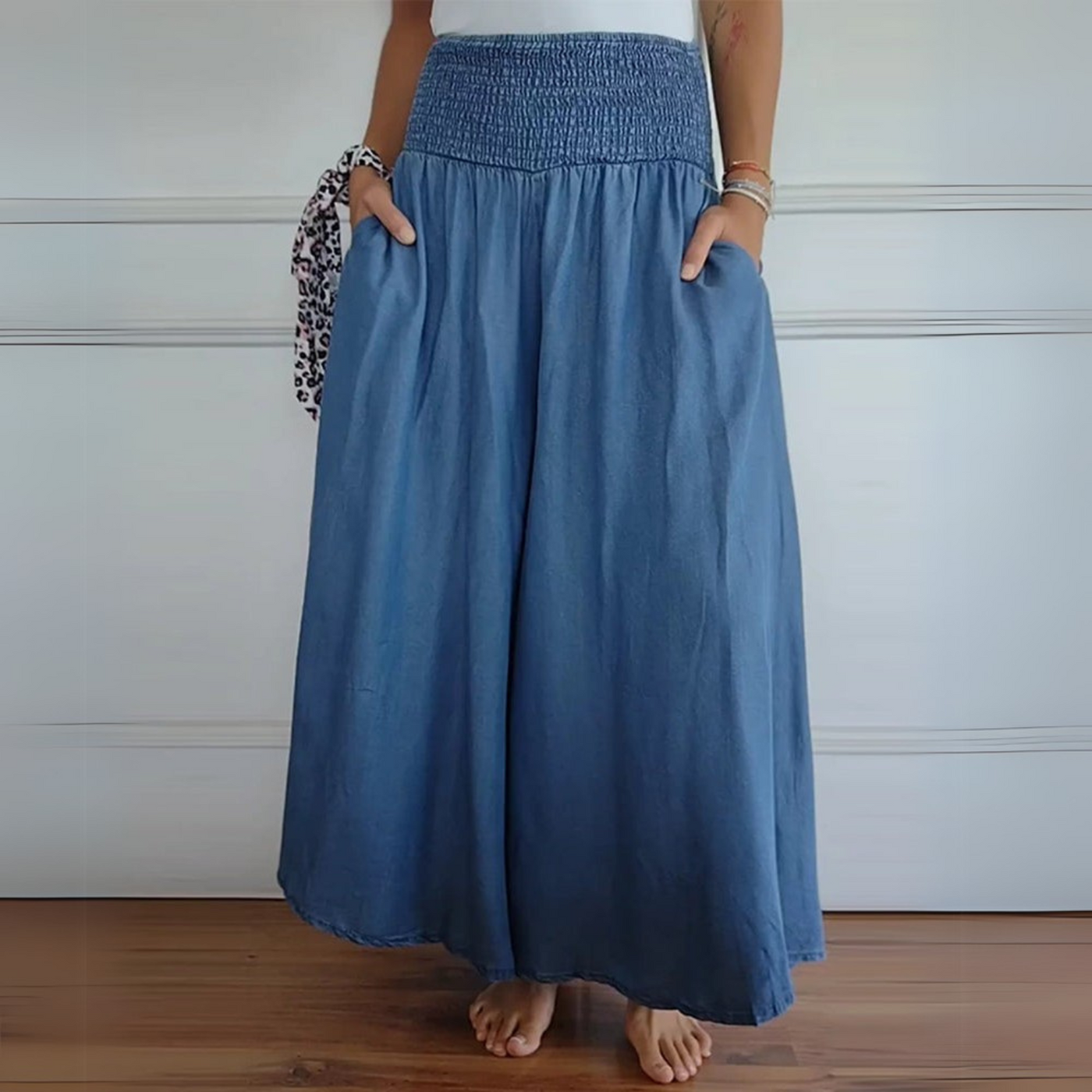 Elle | Trousers with elastic waistband