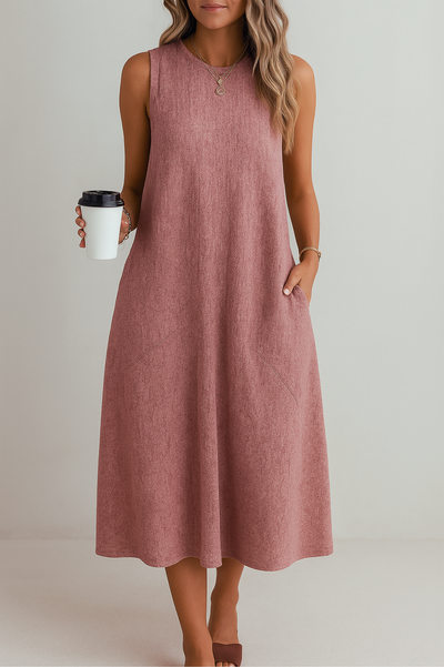 Elle | Casual linen dress for spring