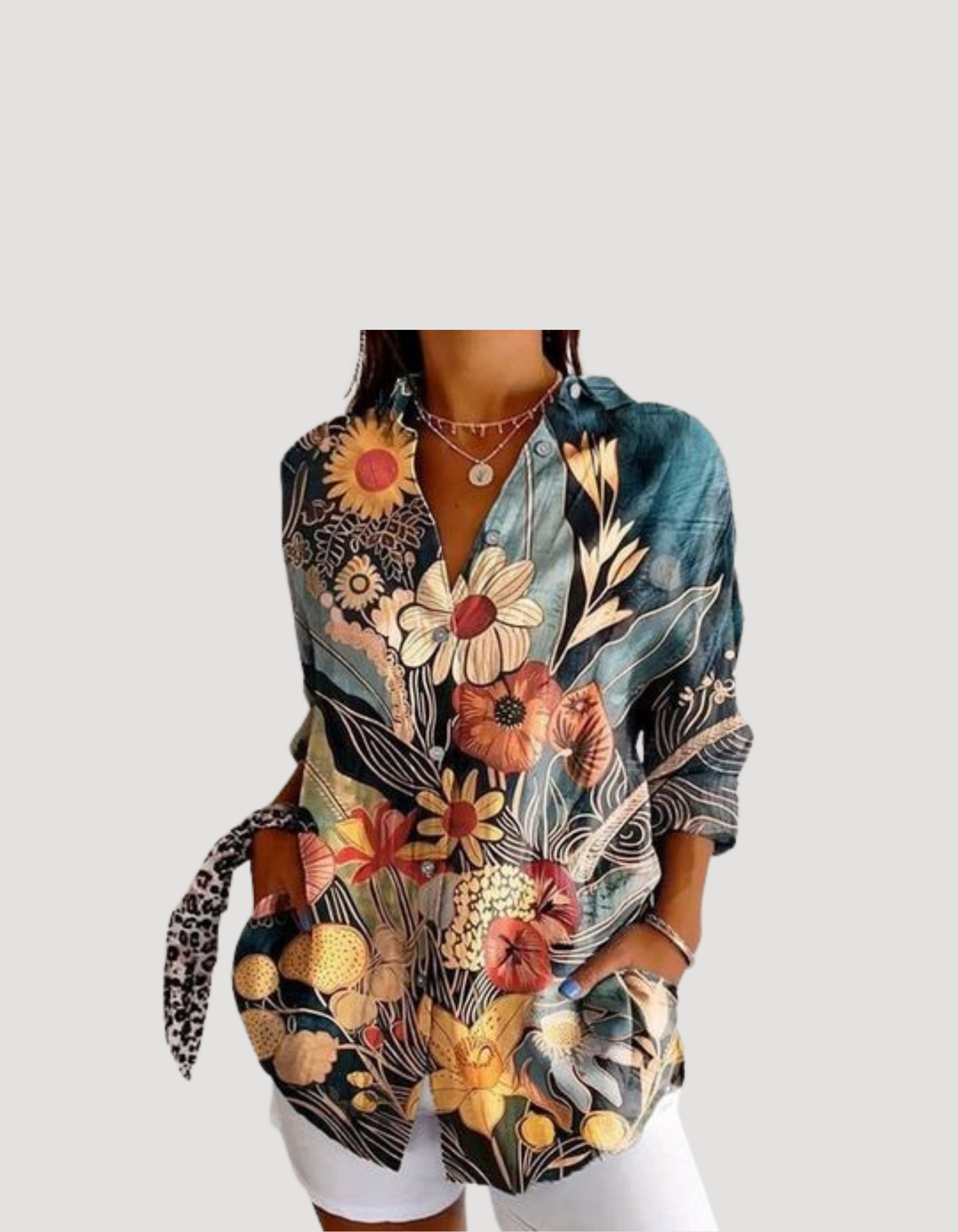 Elle | Colourful floral blouse