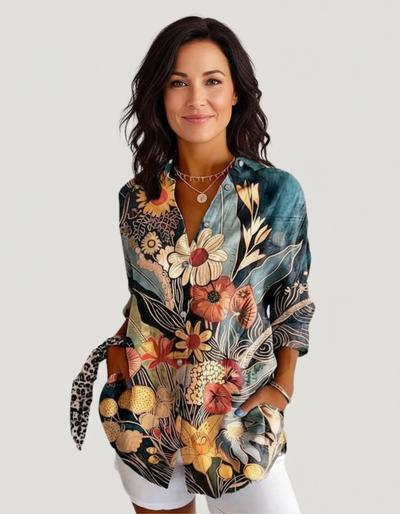 Elle | Colourful floral blouse
