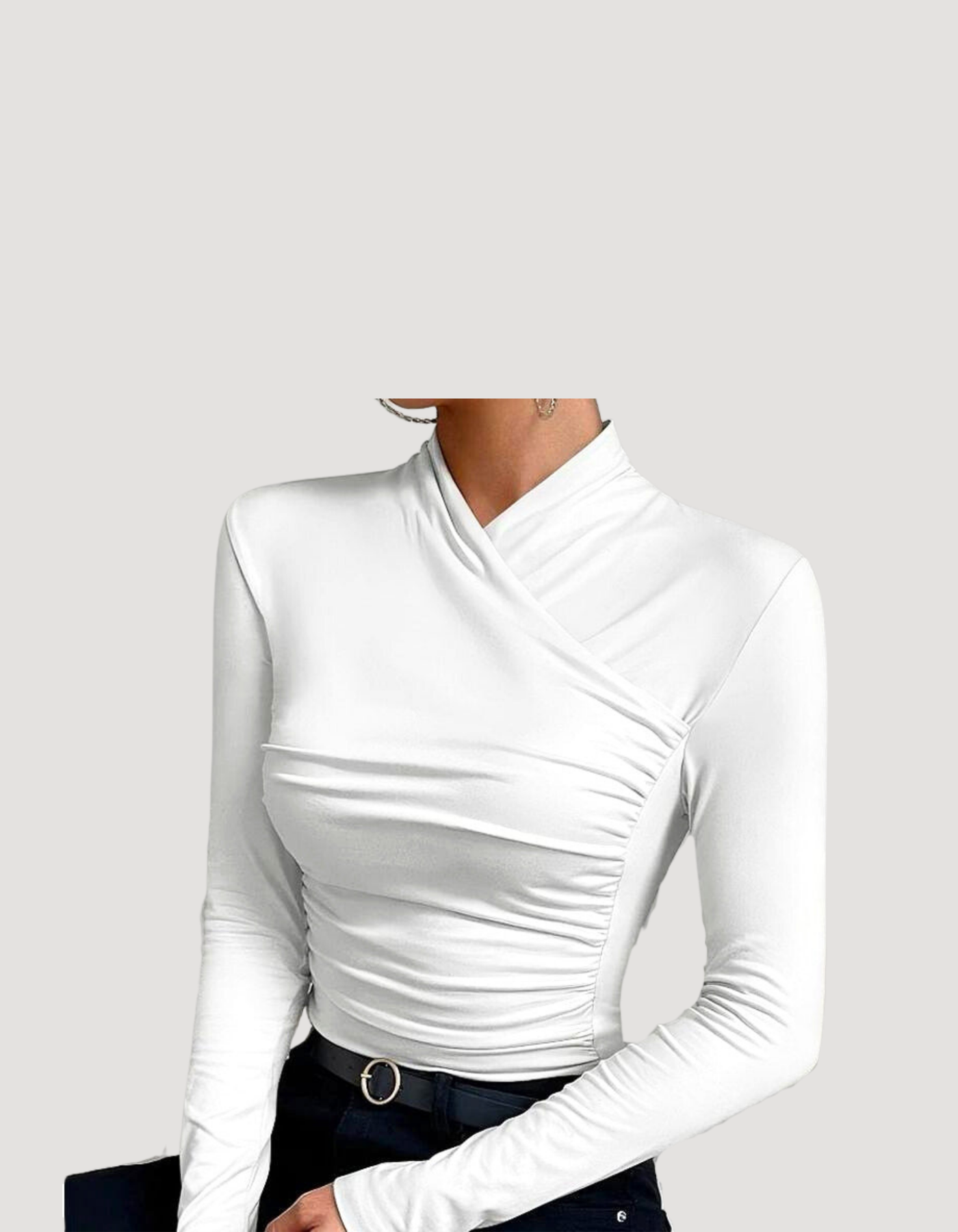 Elle | Long-sleeved crossover top
