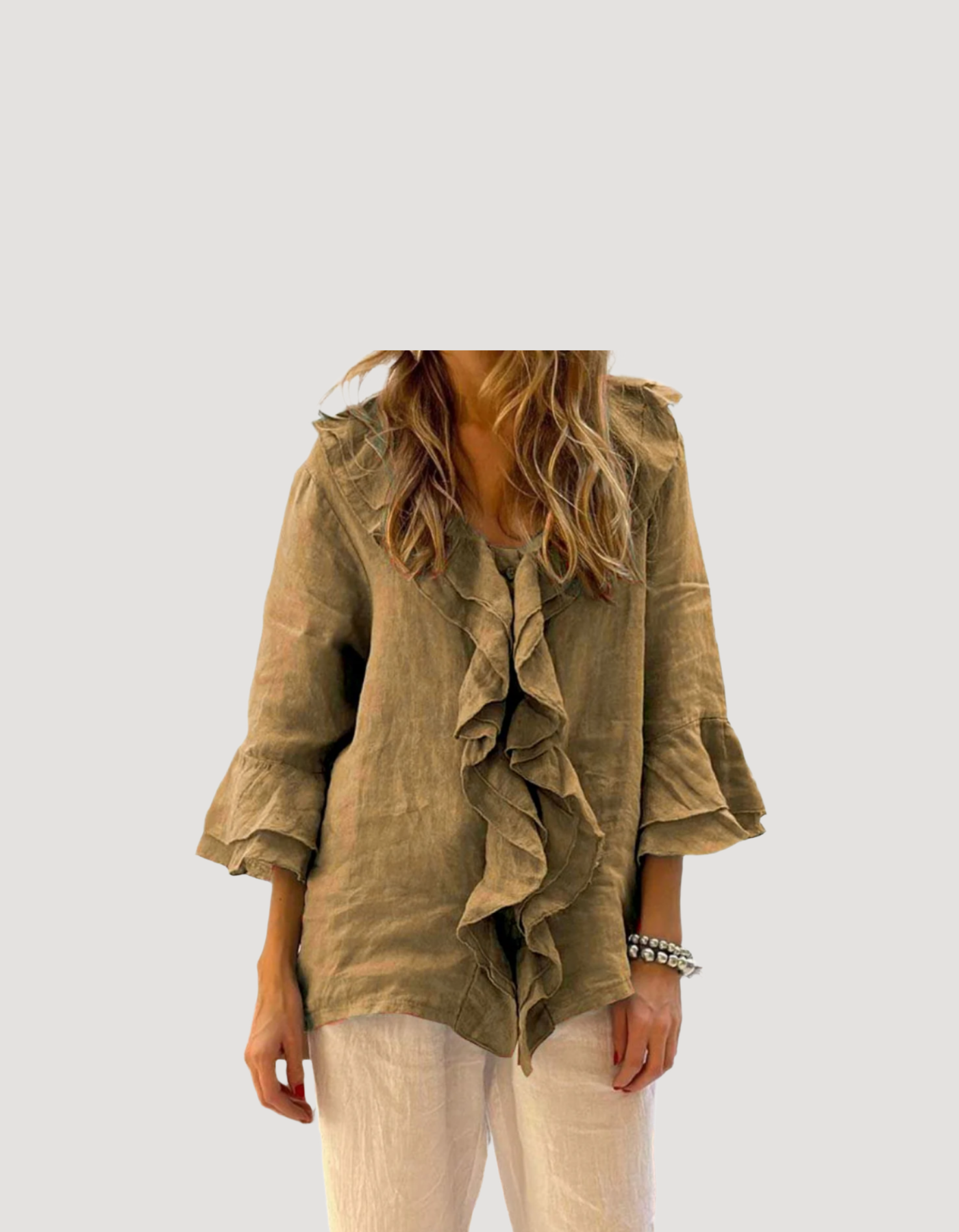 Elle | Luxury ruffled blouse