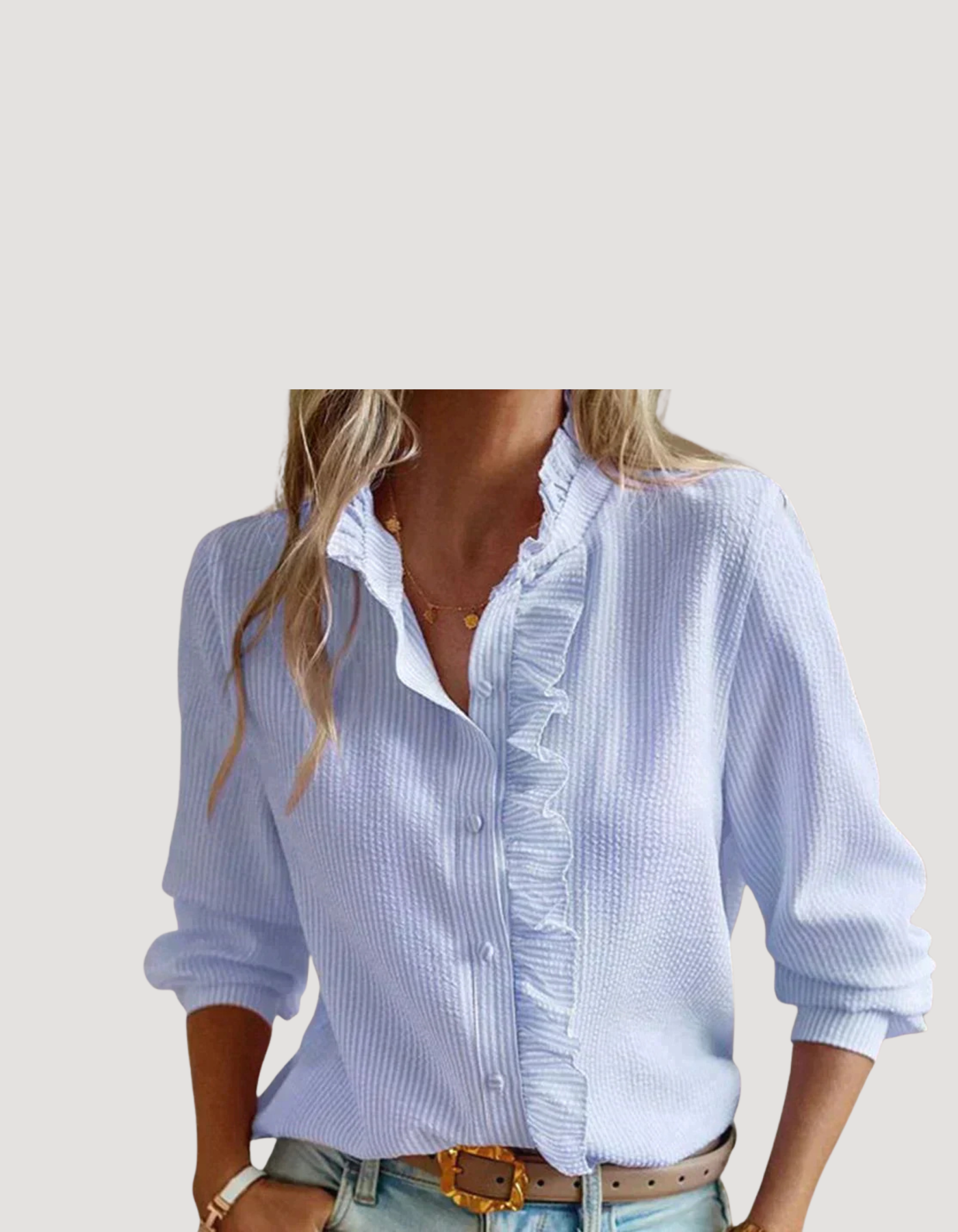 Elle | Blouse with ruffles