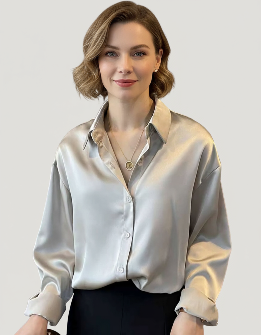 Elle | Luxury satin shirt