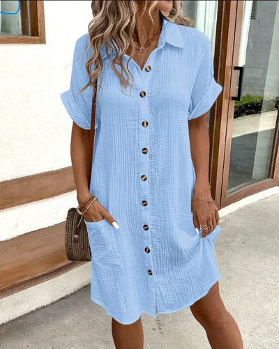 Elle | Oversized shirt dress