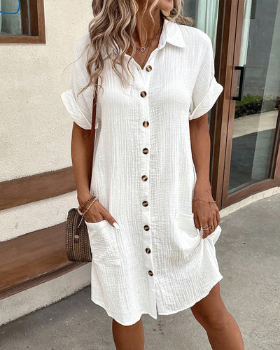 Elle | Oversized shirt dress
