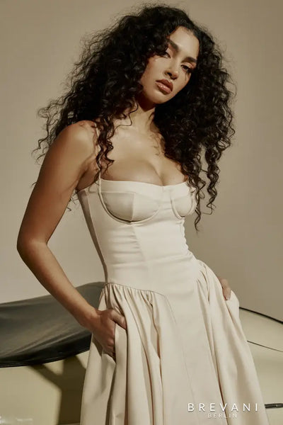 Elle | Midi corset dress