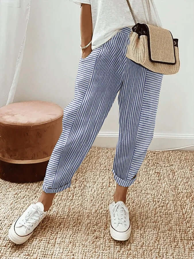 Elle | Striped trousers