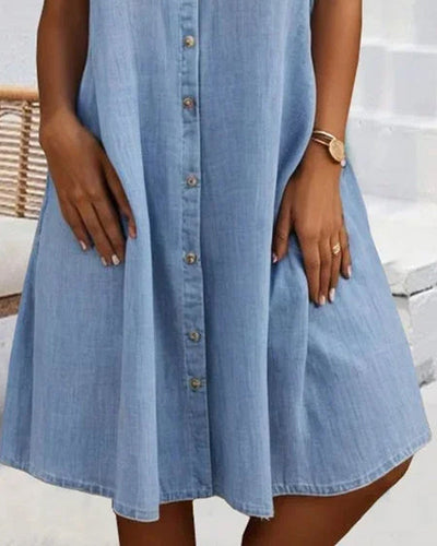 Elle | Casual denim shirt dress