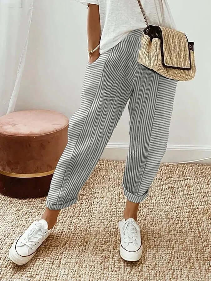 Elle | Striped trousers