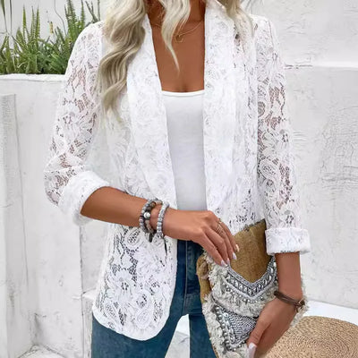 Elle | Stylish blazer with floral print