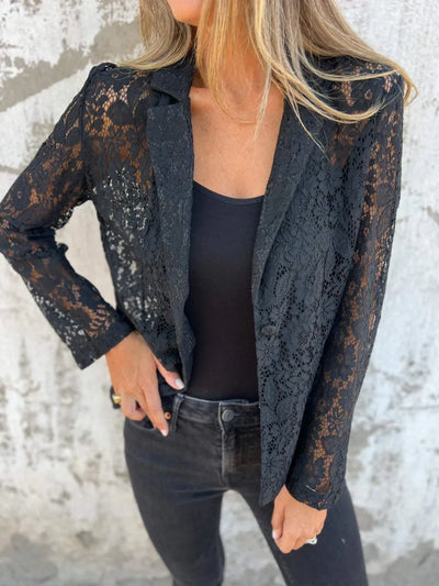Elle | Stylish blazer with floral print