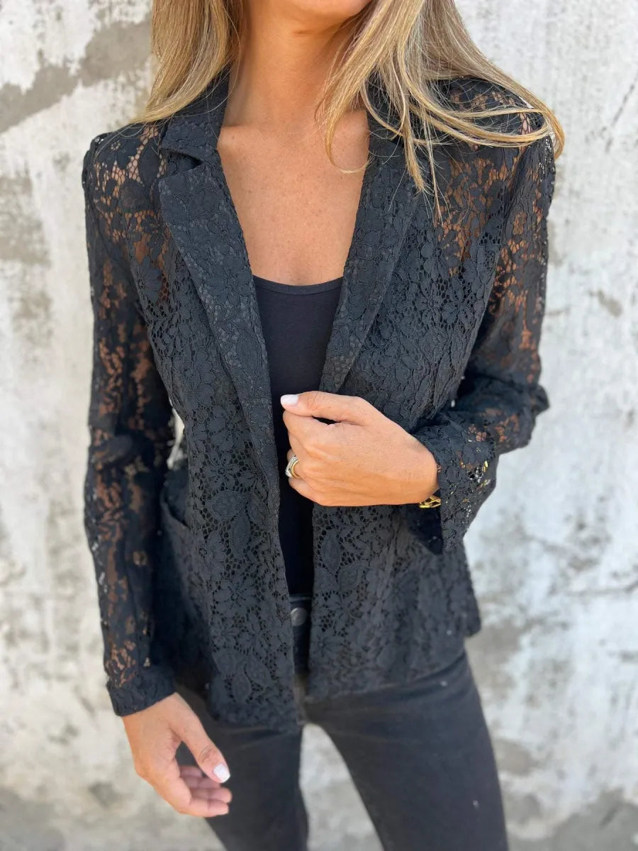 Elle | Stylish blazer with floral print