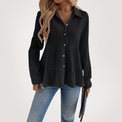 Elle | Elegant ruffled shirt