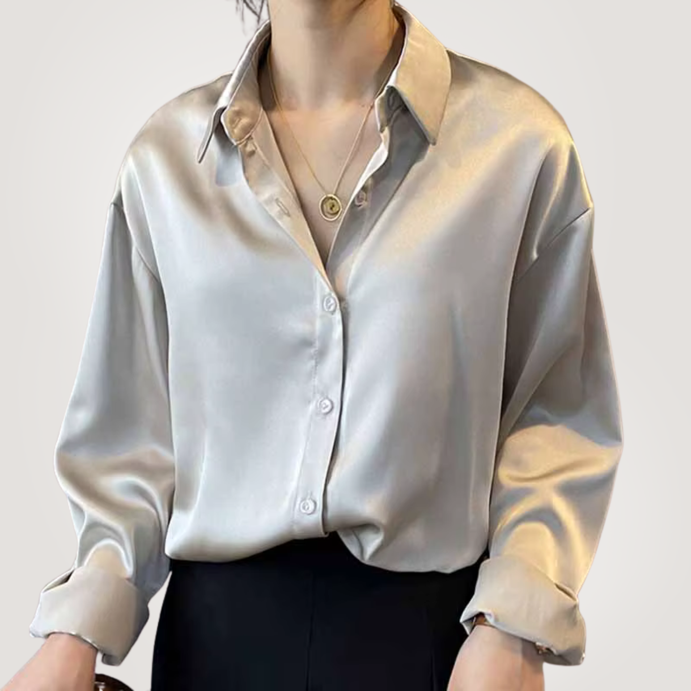 Elle | Luxury satin shirt