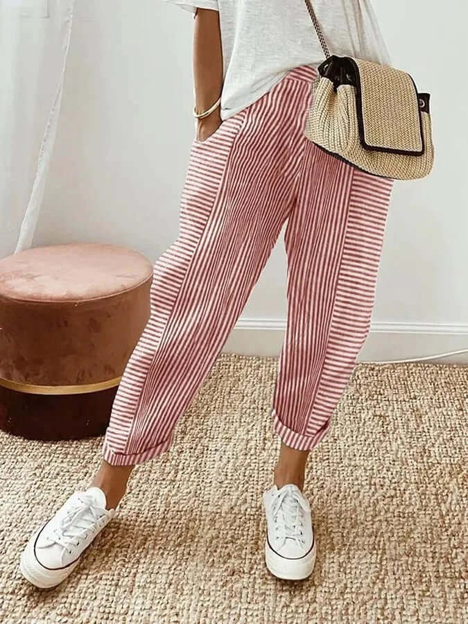 Elle | Striped trousers