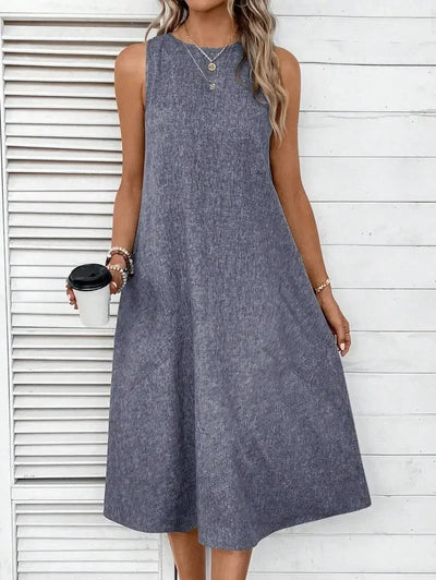 Elle | Casual linen dress for spring